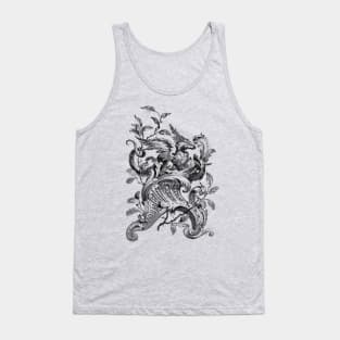 Vintage Ornate DRAGON illustration Victorian Gothic Tank Top